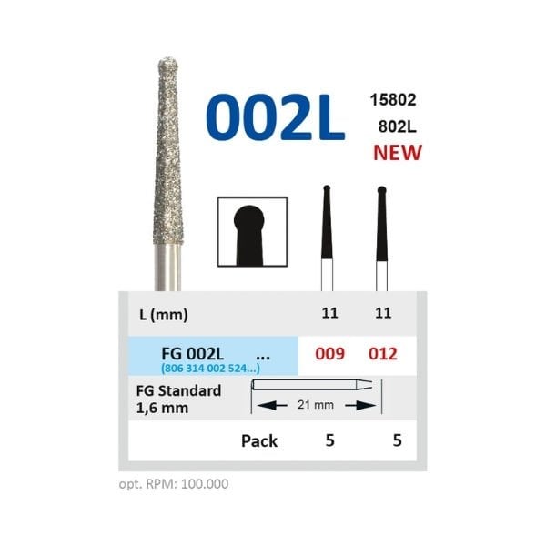 Rond Elmas Frez, Boyun Elmas Kaplı - FG 002L