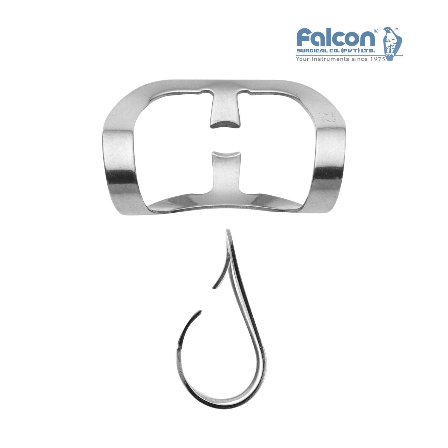 Falcon kanatsız rubber dam klempi #212, paslanmaz çelik