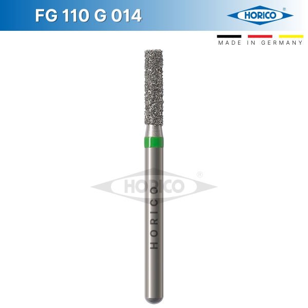 Silindir Elmas Frez - FG 110 Yeşil - Coarse - 014