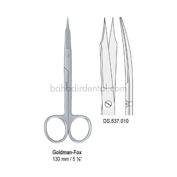 Goldman-Fox Makas - Eğri Uç 130mm Falcon