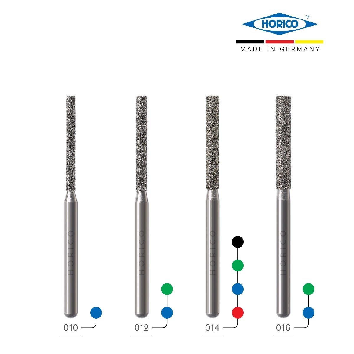 HORICO Silindir Fissür Elmas Frez - FG 112