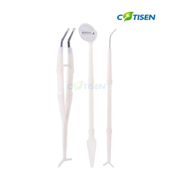 Disposable Tek Kullanımlık Muayene Seti (Ayna-Sond-Presel)